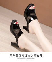 Mesh Summer Heeled Slippers Ladies Shoes for Women Sandals 2023 Peep Toe Outside Women's Rubber Slipper Female Platform Sandals