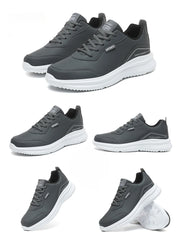 Men Running Shoes Leather Waterproof Anti Slip Sneakers Men Wear-resistant Men Walking Sport Shoes Comfortable Men's Shoes