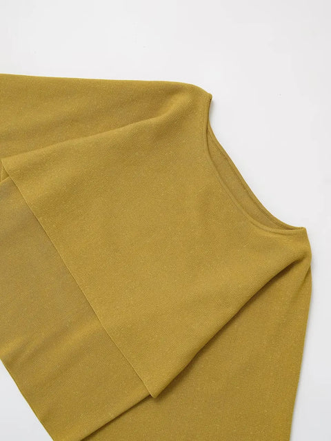 Women's clothing 2025 autumn new product retro casual versatile cloak style fashionable round neck knit top
