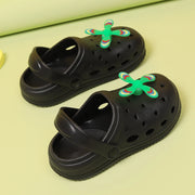 Summer Kids Home Slippers Sandals Garden Shoes Soft Anti-Slip Cute DIY Design Hole Baby Shoes Sandy Beach Boys Girls