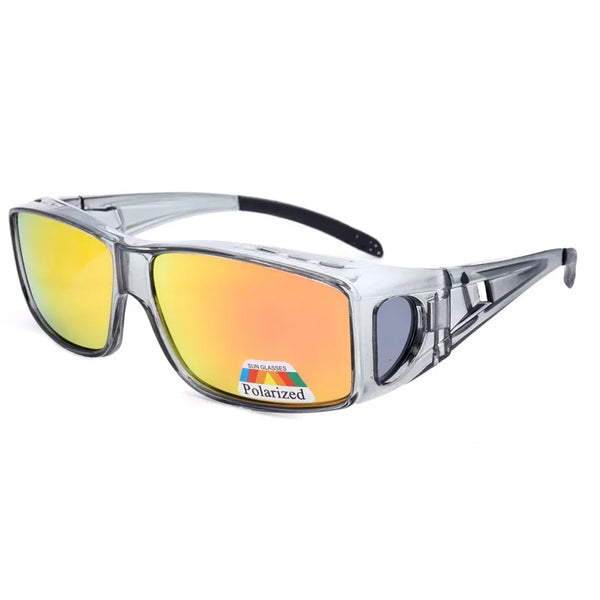 2023 Polarized Sunglasses Men Wear Over Myopia Prescription Glasses Fishing Eyewear Vintage Night Vision Driving Goggles