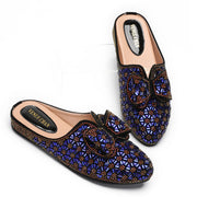 Flat INS Style Luxury Designer Elegant Party Slippers Anti-Slip Comfortable and Casual Wedding Half Shoes
