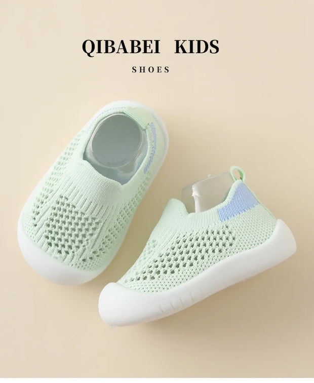 Baby Spring/Summer Soft Sole Socks Shoes Mesh Unisex Baby Anti Slip Floor Socks Children's 0-3T Lightweight Soft Walking Shoes