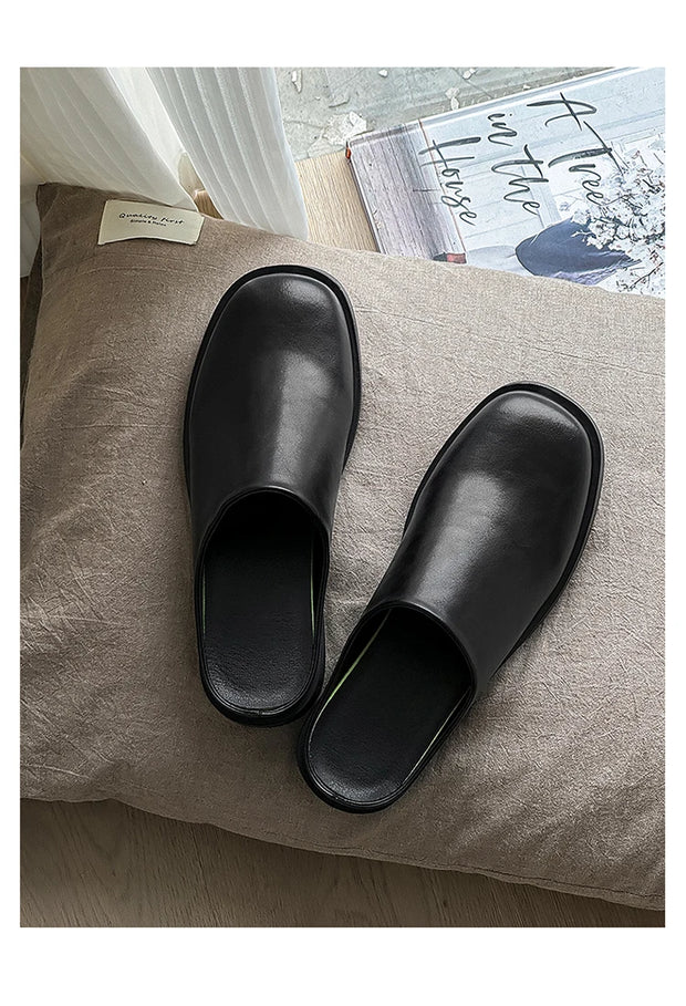 GIOIO New high quality summer men wear shoes fashion half slippers a slip-on