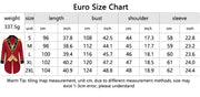 Medieval Men Knight Attire Vintage Stand-up Collar Dress Up Circus Clothes Red Coat Suit for Adults Halloween Carnival Party