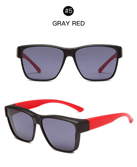 Vintage Polarized Sunglasses Women Men Wear Over Myopia Glasses Photochromic Fishing Cycling Glasses Night Vision Driving Goggle