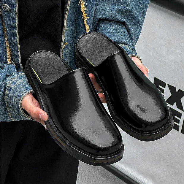 GIOIO New high quality summer men wear shoes fashion half slippers a slip-on
