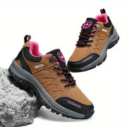 Retro Women's Hiking Shoes Summer Fashion Version Anti Slip Thick Soled Shoes Outdoor Fitness Training Lace Up Casual Sneakers
