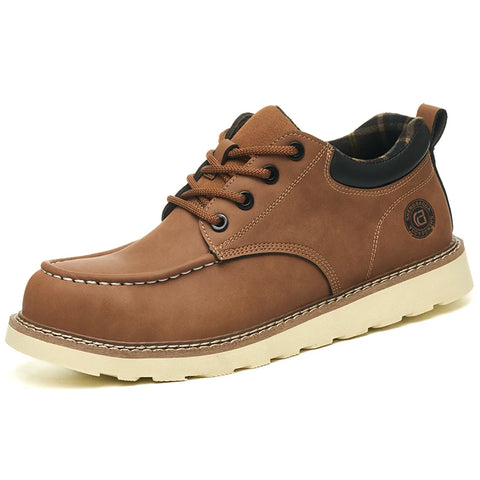 Men's safety leather boots Steel toe shoes Puncture-Proof  Work Boots Safety Shoes Men wear resistant Indestructible shoes 2025