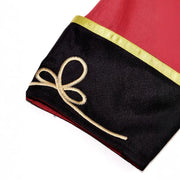 Medieval Men Knight Attire Vintage Stand-up Collar Dress Up Circus Clothes Red Coat Suit for Adults Halloween Carnival Party