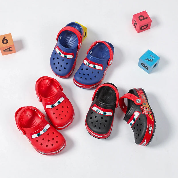 New Cars Lightning Mcqueen Shoes Children'S Slippers Boy Girl Anti Slip Anti Odor Beach Sandals Birthday Gift