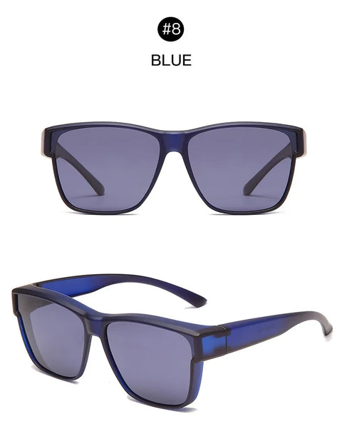 Vintage Polarized Sunglasses Women Men Wear Over Myopia Glasses Photochromic Fishing Cycling Glasses Night Vision Driving Goggle