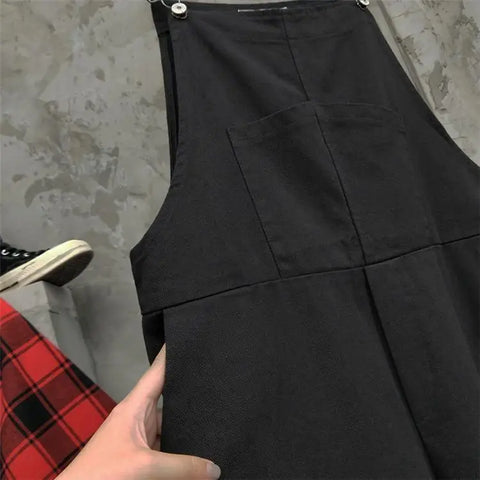 Denim Jump Suits for Women High Waist Harajuku Wide Leg Pants Playsuit Streetwear Chic Casual Summer Bodysuit 2025 New Bottoms