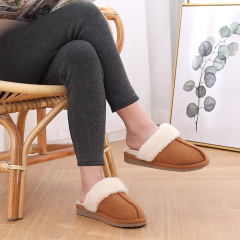 Crestar Women's Fuzzy Memory Foam Slippers Fluffy Winter House Shoes Indoor and Outdoor Lovers Warm Slippers With Good Wrapping