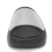 2025 women's/men new women's shoes with diamond face, thin flash thick bottom slippers sandals outdoor beach slippers 36-45
