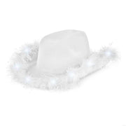 DXAE LED Cowboy Hat for Women Men Flashing Club Hat Western Cowgirl Hat Adult Unisex Costume Hat Halloween Party Headpiece