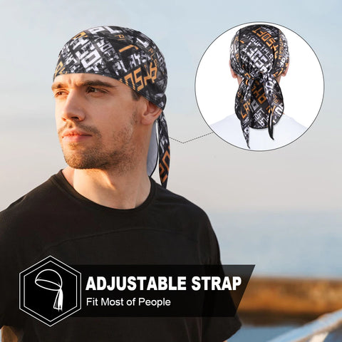 Men Women Quick Dry Cycling Cap Sport Head Scarf Running Riding Bandana Pirate Hat Anti-Sweat Headband Summer Breathable Beanies