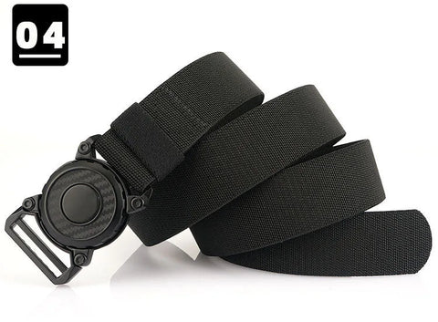 Rotary Quick Release Alloy Buckle Belts for Men Wear-resistant Nylon Tactical Belt Multifunctional Outdoor Belt Hunting