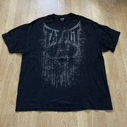 T Shirt Mens New Affliction Harajuku Y2K Hip Hop Water Washed Retro Round Neck Oversized T shirt long sleeve Gothic Couple Tops