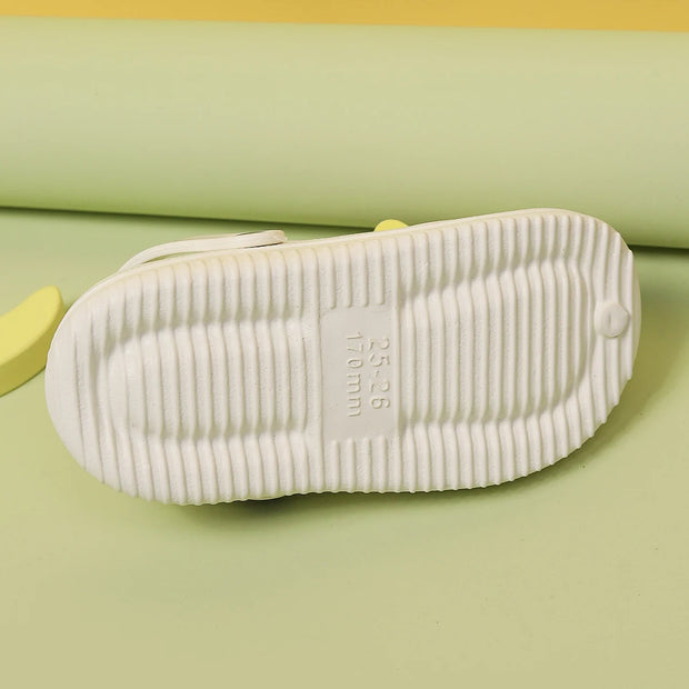 Summer Kids Home Slippers Sandals Garden Shoes Soft Anti-Slip Cute DIY Design Hole Baby Shoes Sandy Beach Boys Girls