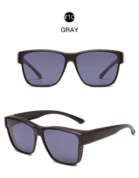 Vintage Polarized Sunglasses Women Men Wear Over Myopia Glasses Photochromic Fishing Cycling Glasses Night Vision Driving Goggle