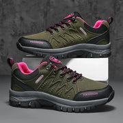 Retro Women's Hiking Shoes Summer Fashion Version Anti Slip Thick Soled Shoes Outdoor Fitness Training Lace Up Casual Sneakers