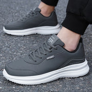 Men Running Shoes Leather Waterproof Anti Slip Sneakers Men Wear-resistant Men Walking Sport Shoes Comfortable Men's Shoes