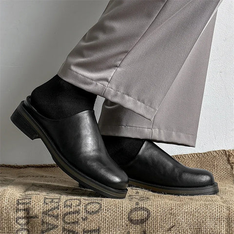 GIOIO New high quality summer men wear shoes fashion half slippers a slip-on
