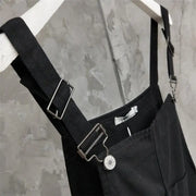 Denim Jump Suits for Women High Waist Harajuku Wide Leg Pants Playsuit Streetwear Chic Casual Summer Bodysuit 2025 New Bottoms