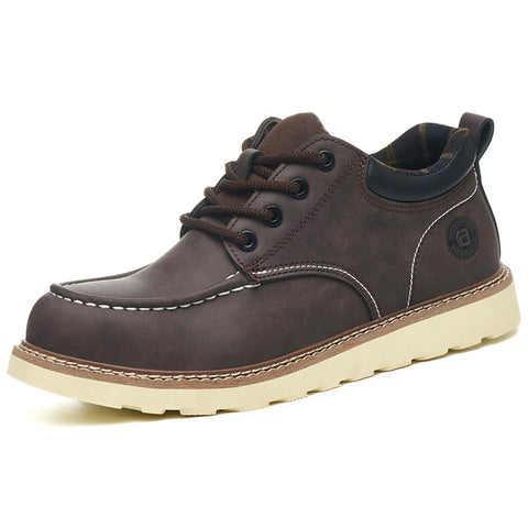 Men's safety leather boots Steel toe shoes Puncture-Proof  Work Boots Safety Shoes Men wear resistant Indestructible shoes 2025