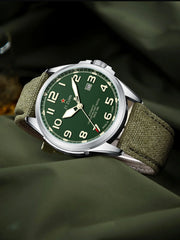 Seagull Luxury Bracelet Military Men Watch Automatic Mechanical Watches For Men Wear Resistant Leather Strap Luminous Clock D581
