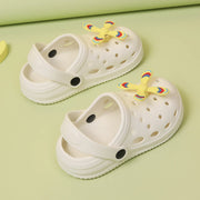 Summer Kids Home Slippers Sandals Garden Shoes Soft Anti-Slip Cute DIY Design Hole Baby Shoes Sandy Beach Boys Girls