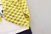 Spring Autumn Kids Clothes Sets Baby Boys Tracksuit Long Sleeve Tops+Pant 2Pcs/Set Infant Gentleman Suits Children Clothing Sets